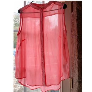 Chiffon sleeveless blouse